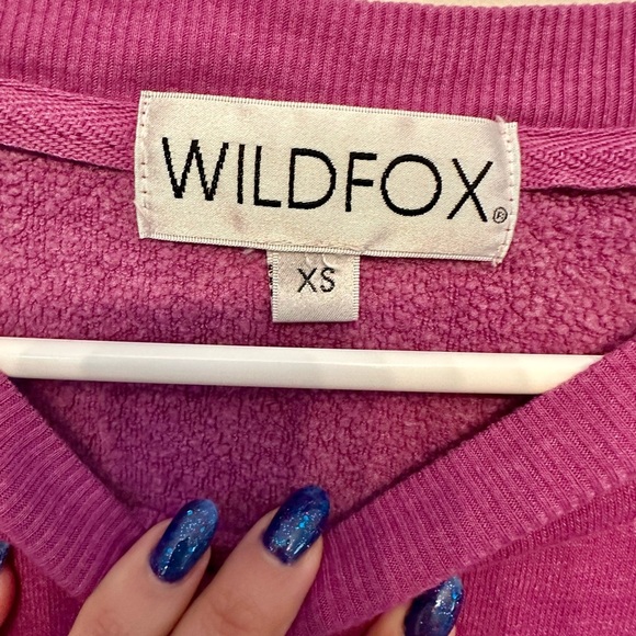 Wildfox Cosmic Cocktails Graphic Alien Magenta Sweater XS - Picture 2 of 5